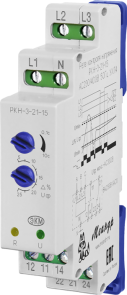 Реле контроля 3-х фазного РКН-3-21-15 АС230В/AC400В УХЛ2, Меандр