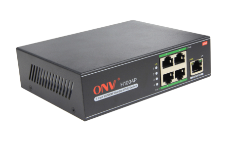 Коммутатор PoE 4-портовый ONV H1004P