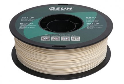  ePLA-LW filament. eSUN Natural